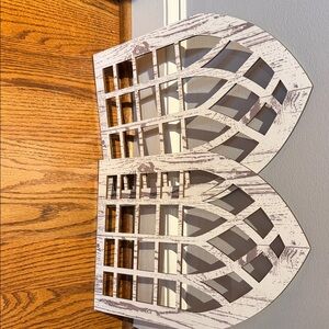 Rustic White Wooden Wall Decor